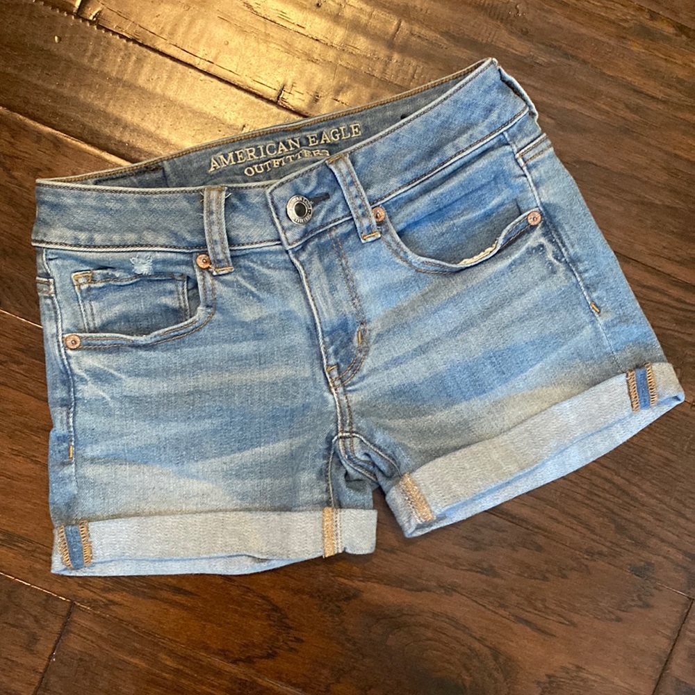 American Eagle Super Stretch Midi Shorts